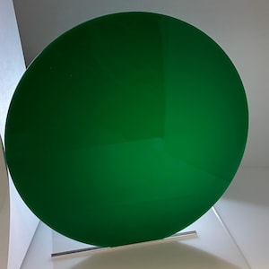 Translucent Green Acrylic Plexiglass 1/8" plastic sheet circle DISC 6" Diameter ( pack of 4 )