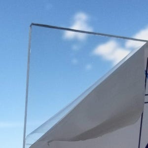 Polycarbonate Clear Plastic Sheets - 1/4" Thick (6mm) - Pick your Size