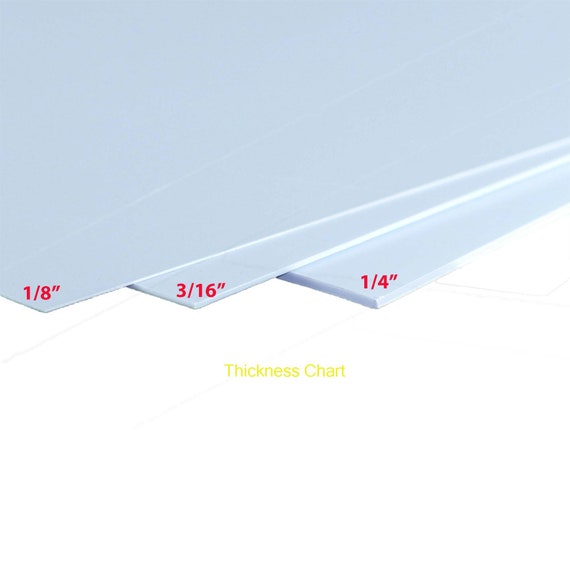 Buy Acrylic White Translucent Plexiglass Plastic Sheet 1/8 X 24 X 24 SIBE-R  PLASTIC SUPPLY Online in India 