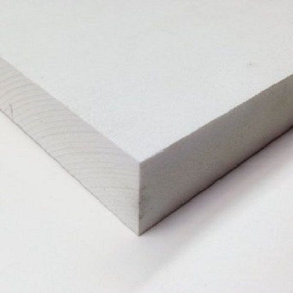 White Sintra PVC Foam Board Plastic 1/4 (6 mm) Thick 24 x 24