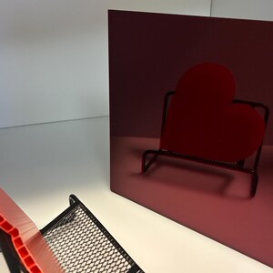 Dark Red MIRROR ACRYLIC Plexiglass Sheet (#2423) - 1/8" (3mm) Thick - 24" x 24"