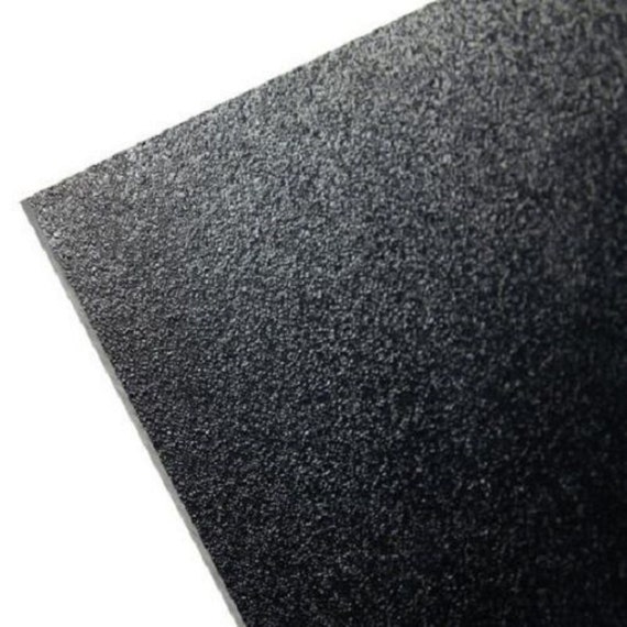 Sibe-R Plastic Supply SM KYDEX T BLACK Plastic Sheet 0.080 thick - 8 X  12 