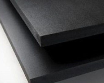 Sintra PVC Plastic Foam Board - 1/2" Thick - Black - Pick Your Size