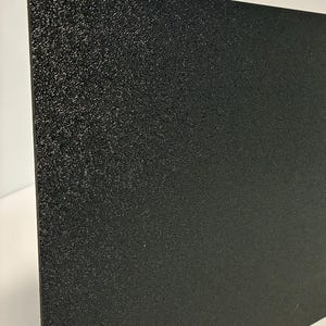 ABS Plastic Sheet - 1/16" Thick - Black - Pick Your Size