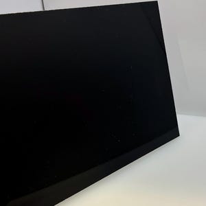 Acrylic Black Plexiglass 24" x 48" - 3/16" Thick -  Plastic Sheet -