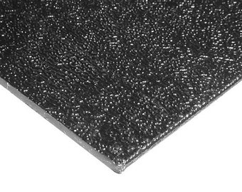 2-PACK BLACK ABS Plastic Sheet 1/4