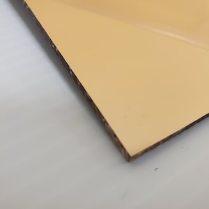 Gold MIRROR ACRYLIC Plexiglass Sheet - 1/8&quot; (3mm) Thick - Pick Your Size