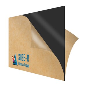 18-Pack Acrylic Plexiglass Plastic Sheet - 1/8&quot; Thick - Black - 5&quot; x 7&quot;
