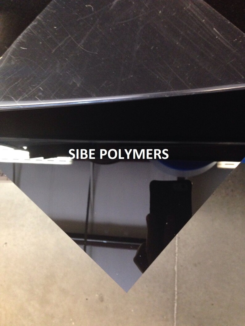 Acrylic Black Plexiglass 12 x 12 3/8 Thick Etsy