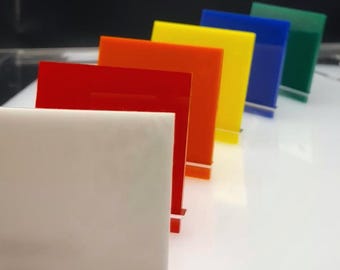 Translucent Colored Acrylic Sheet: 1/8" Thick Plexiglass for DIY Crafts
