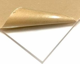 Acrylic Plexiglass Plastic Sheet - 1/8&quot; Thick - Transparent Clear - Pick Your Size