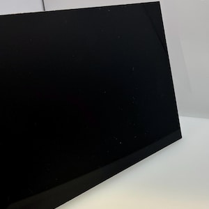 Acrylic Plexiglass Sheet - 3/16" Thick - Black Opaque - Pick Your Size