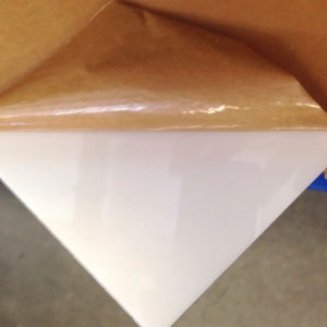 Acrylic White Translucent Plexiglass Plastic Sheet - 1/8&quot; Thick - 8&quot; x 12&quot;