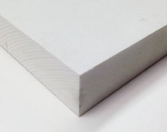 White PVC Foam Board Plastic - 2mm Thick - Pick Your Size