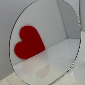 MIRROR ACRYLIC Plexiglass Disc - 1/4" (6mm) Thick - Pick Your Diameter