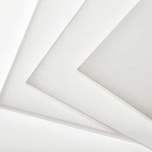 4-Pack HDPE (High Density Polyethylene) Plastic Sheets - 1/16&quot; Thick (.060&quot;) - Translucent Natural - 12&quot; x 12&quot;