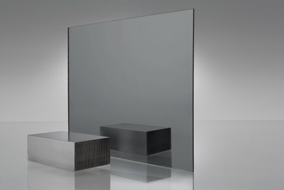 Acrylic GRAY Mirror 1050 Plexiglass 24x 24 1/8 Thick Plastic Sheet 