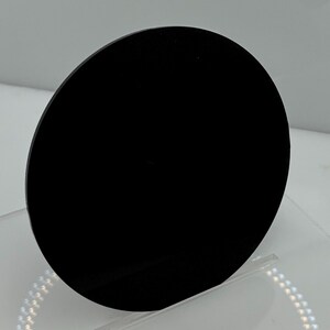 Sibe-R Plastic Supply SM Black Acrylic Plexiglass 1/8" Plastic Sheet CIRCLE DISC Multiple Sizes -