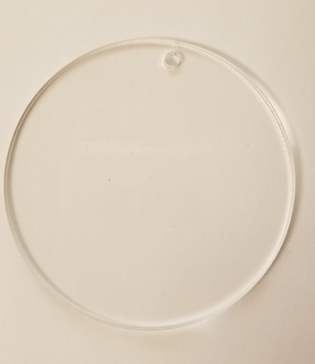 Round Key Discs Custom Size 1/8 Thick CLEAR Acrylic Discs With Hole Circle, Round, Key ...