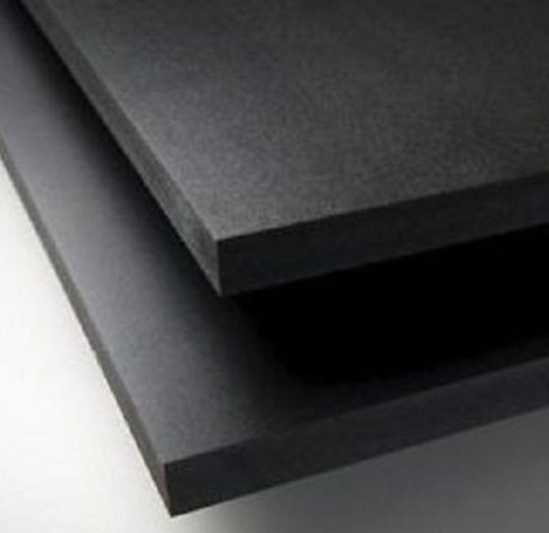 Sibe-r Plastic Supply SM Black Sintra PVC Foam Board Plastic 3/4 Thick Pick  Your Size 