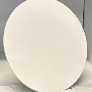 White Opaque Acrylic Plexiglass Disc, Diameter 4" - 1/8" Thick ( pack of 2 )