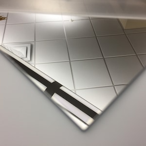 Acrylic Plexiglass Plastic Sheet - 1/8&quot; Thick (3mm) - Clear Silver Mirror - 24&quot; x 36&quot;