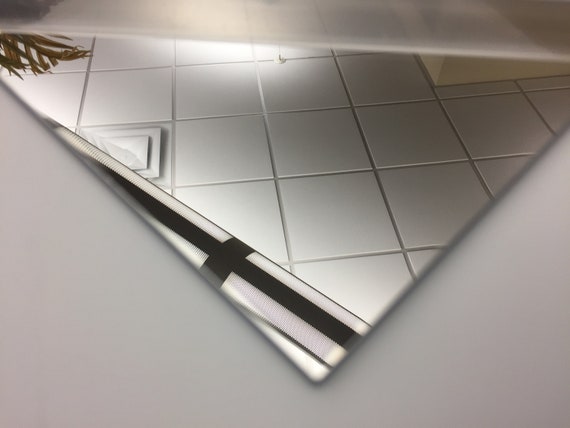 ONE- CLEAR ACRYLIC PLEXIGLASS MIRROR SHEET 1/8 12 X 24 ^ 