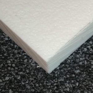 KING Starboard HDPE Plastic Sheet - 1/4&quot; Thick - 6&quot; x 12&quot; - White