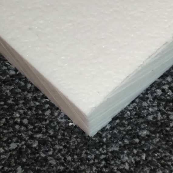 Espuma Ninja Hoja de Espuma de Polietileno 12 x 12 x 4 pulgadas de espesor  - 2 Pack Blanco - Custom Foam Inserts High Density Closed Cell PE Case