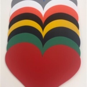 Heart Yard Signs - 10-Pack Corrugated Plastic, Choose Your Color (17.5x23.875") immagine 4