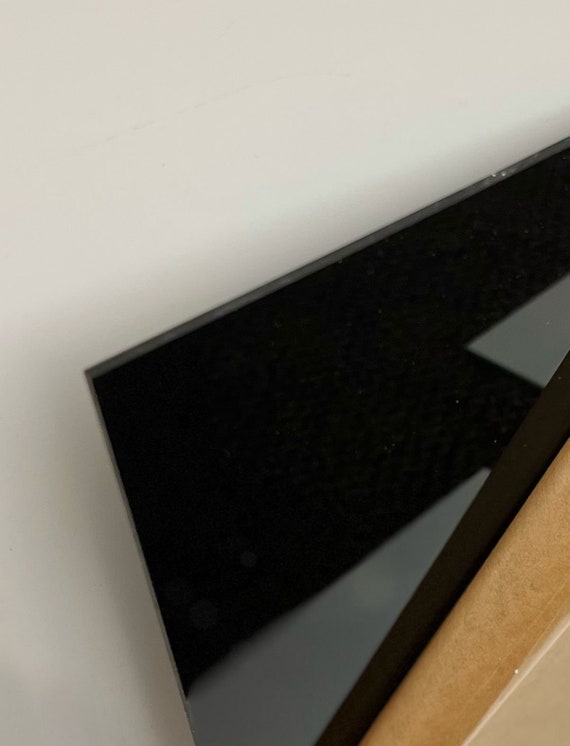 Plexiglass nero acrilico 24 x 24 3/8 di spessore Foglio di plastica -   Italia