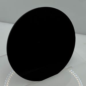 Black Acrylic Plexiglass 1/8" Plastic Sheet CIRCLE DISC 10" DIAMETER