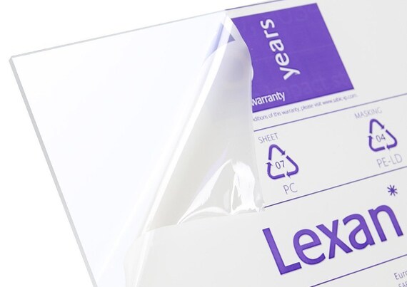 10 SHEETS POLYESTER CLEAR PLASTIC LEXAN 4/" x 8/" x .006/" PAPER CRAFTS ART