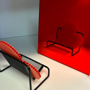 Light Red Mirror Acrylic Sheet: 8" x 12" (Two Pack)