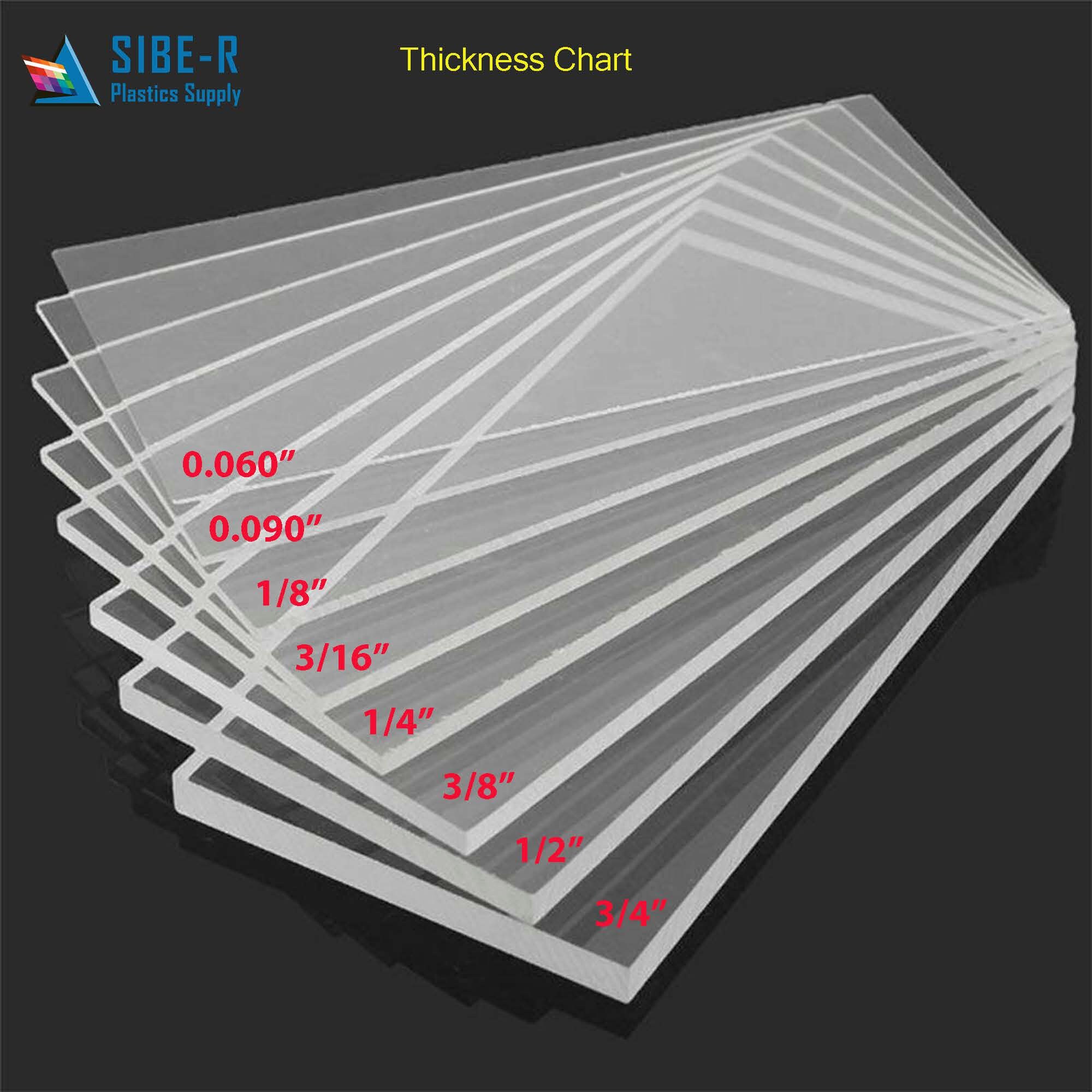 HDPE Flexible Translucent Plastic Sheet 1/16 .060 24 X 24 