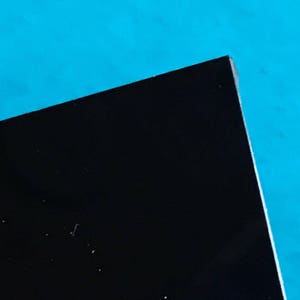Acrylic Plexiglass Sheet - 3/16&quot; Thick - Black Opaque - Pick Your Size