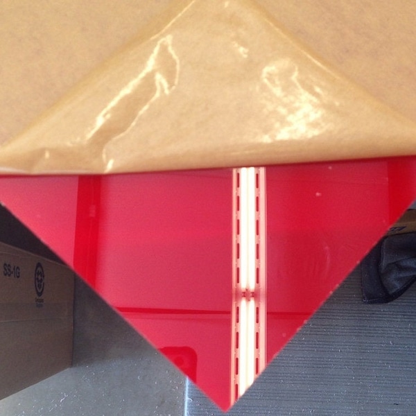 Sibe-R Plastic Supply SM Acrylic Red Translucent plexiglass plastic sheet  1/8" Pick Your Size -