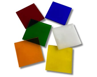 Transparent Colored Acrylic Plexiglass Sheet: 1/8" Thick, DIY Craft Plastic