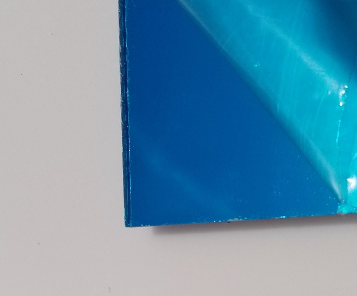 Mirror Acrylic Dark blue or Light blue Plexiglass 1/8 Etsy