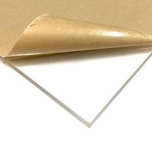 5-Pack Acrylic Plexiglass Plastic Sheet - 1/8&quot; Thick - Transparent Clear - 6&quot; x 6&quot;