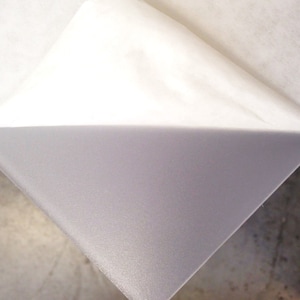 Acrylic Clear Frosted Plexiglass plastic sheet - 1/8&quot; Thick - 12&quot; x 24&quot;