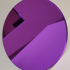 Two Way Mirror, 2 Way Mirror, Round Acrylic Two Way Mirror Sheets, See  Through Mirror, Circle 2 Way Mirror 