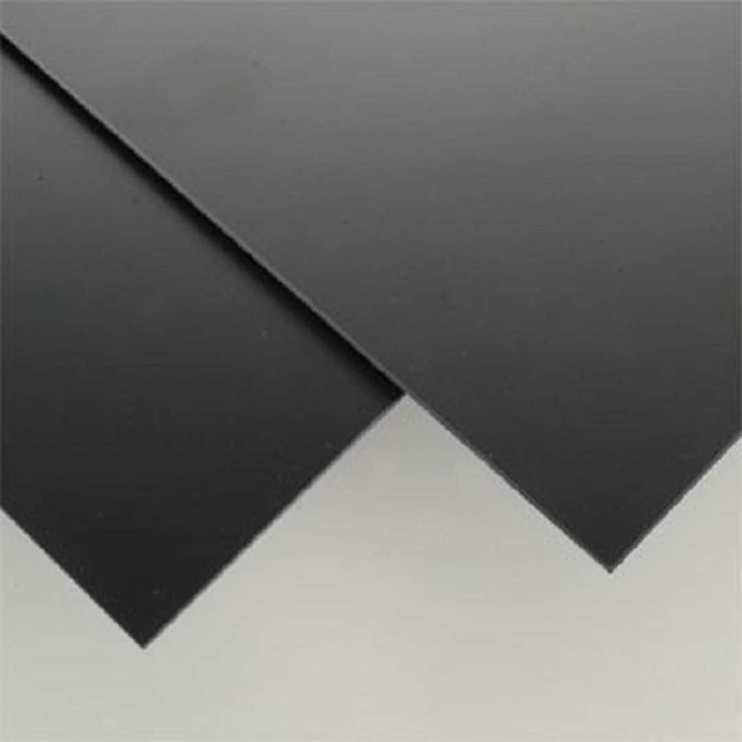 BLACK Polystyrene Plastic Sheet - 24