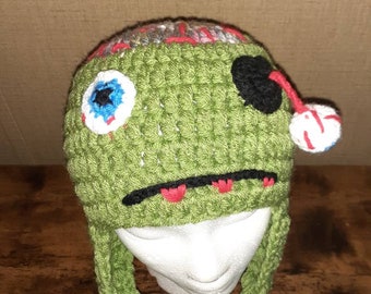 Crochet Zombie Hat