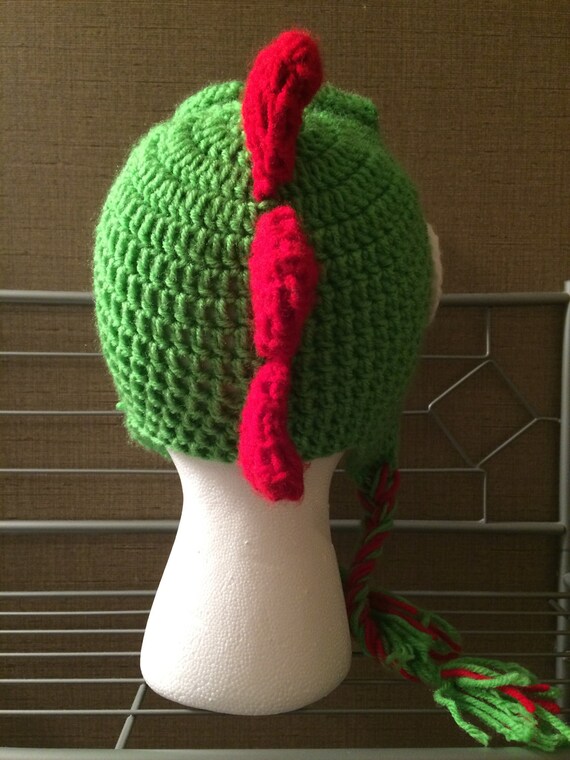 Yoshi Inspired Crochet Hat