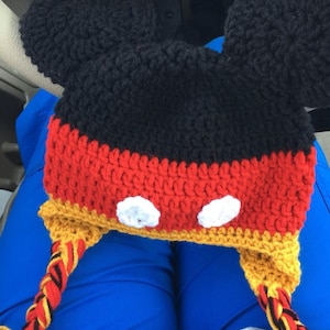 Mickey Mouse Inspired Crochet Hat