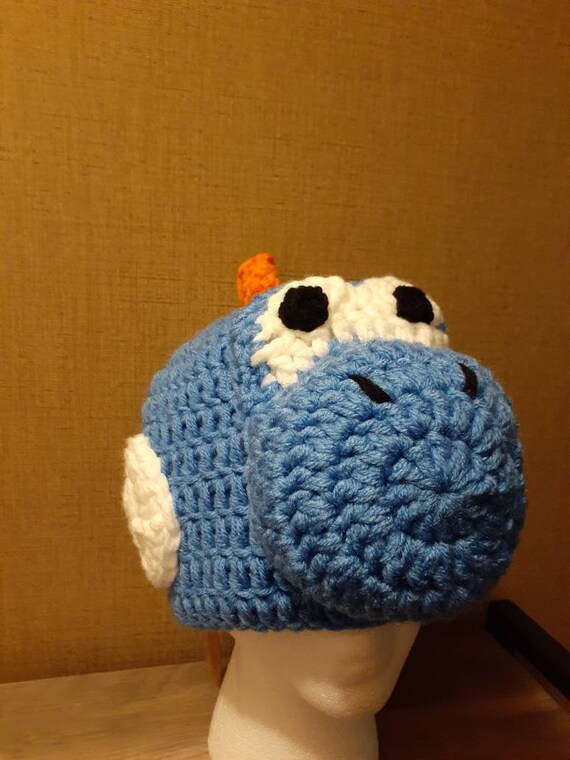 Yoshi Inspired Crochet Hat
