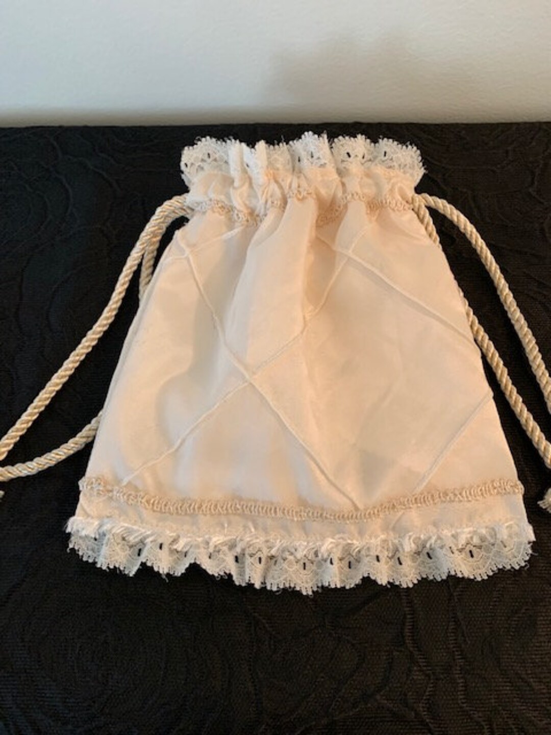 Victorian Ivory Reticule or Draw String Purse - Etsy