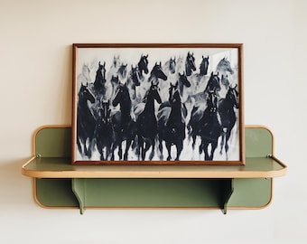 Abstraktes Pferd Kunstdruck
