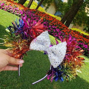 Rainbow Sparklears/Rainbow Mouse Ears / Summer Mouse Ears / Rainbow Headband